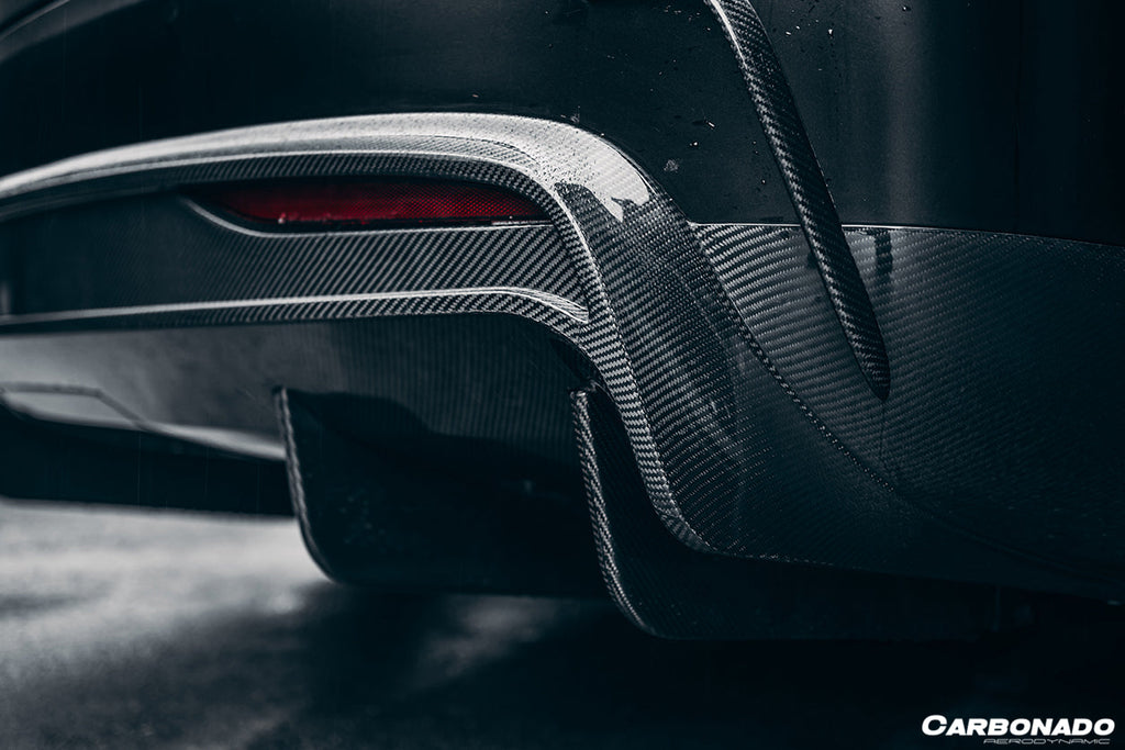 2019-2021 Tesla Model X SUV RZS Style Carbon Fiber Rear Diffuser