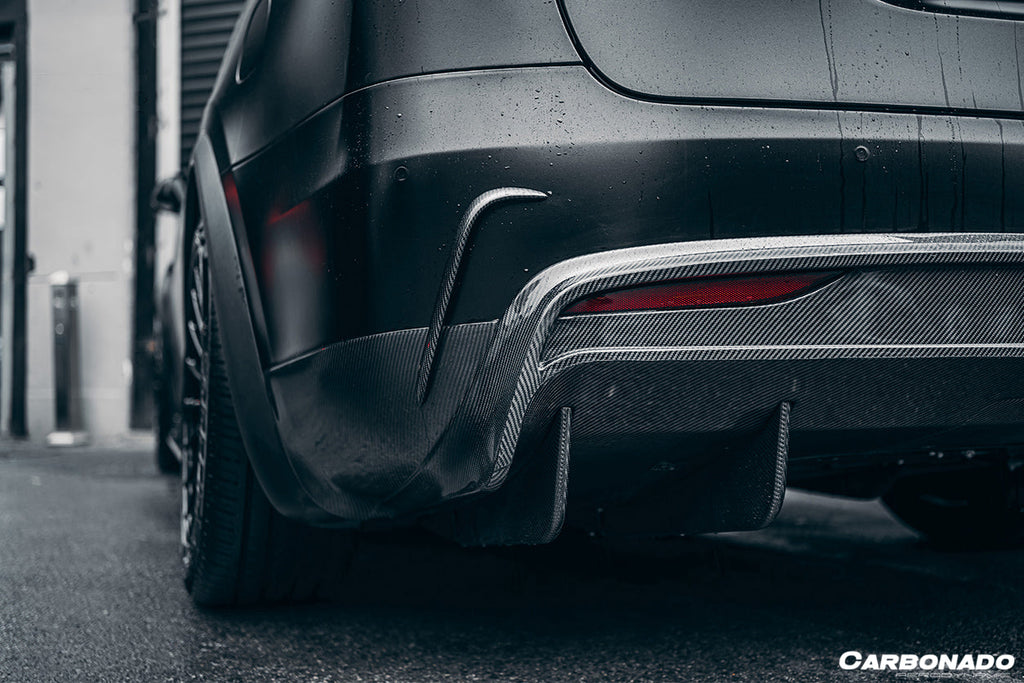 2019-2021 Tesla Model X SUV RZS Style Carbon Fiber Rear Diffuser