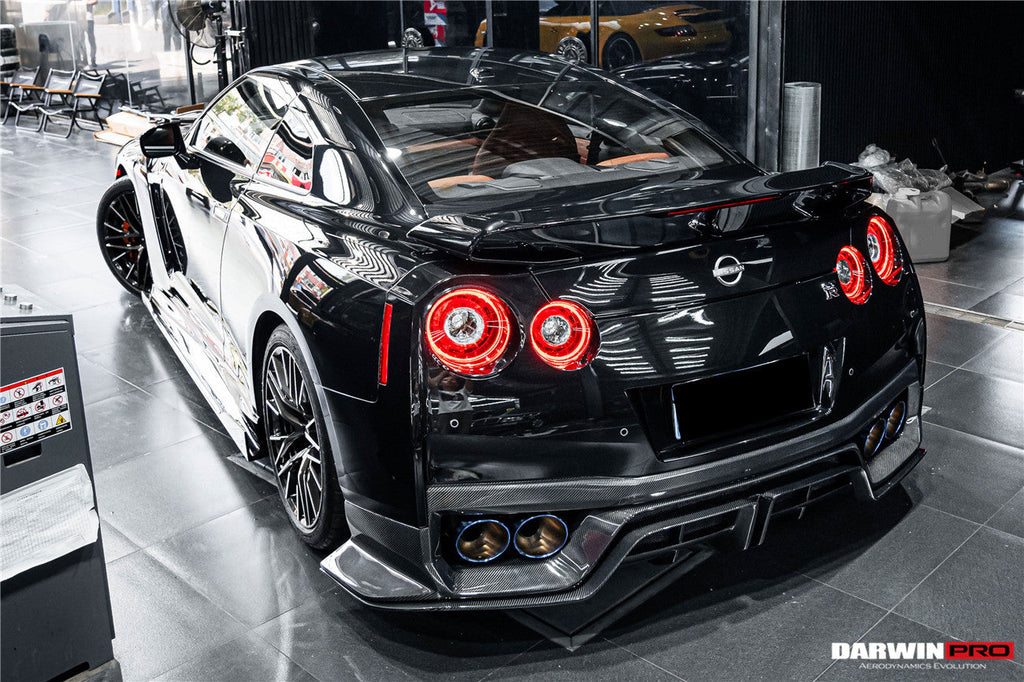 DarwinPRO 2017-2022 Nissan GTR R35 EBA BKSS Style Carbon Fiber Rear Diffuser
