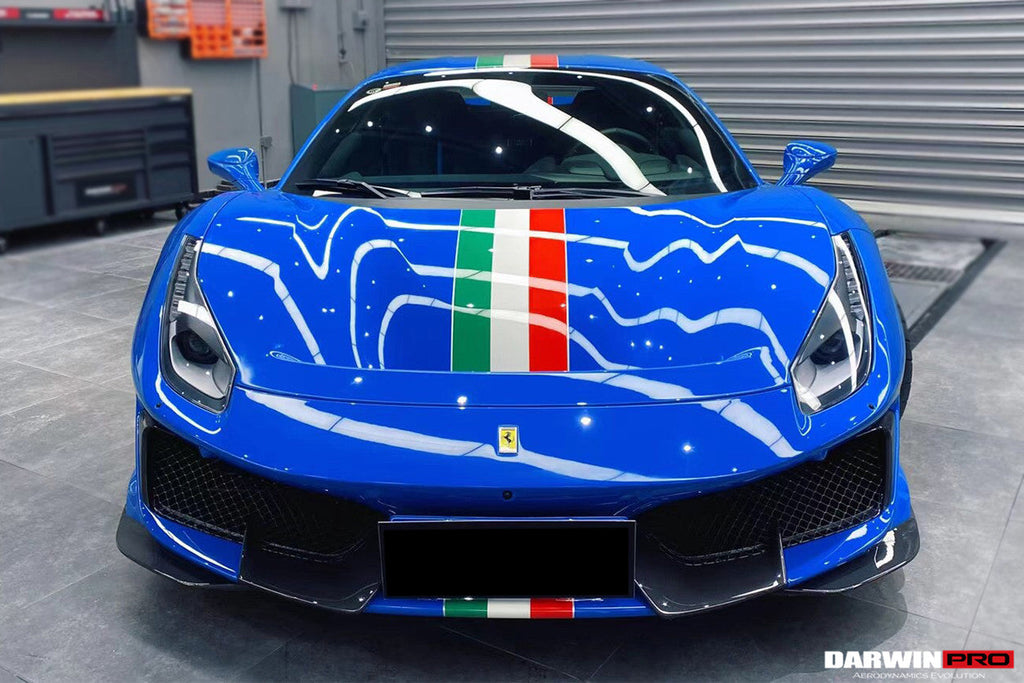 2018-2022 Ferrari 488 Pista Partial Carbon Fiber Front Bumper