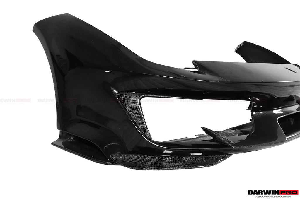 2015-2020 Ferrari 488 GTB & Spider Pista Style Front Bumper Set with Hood