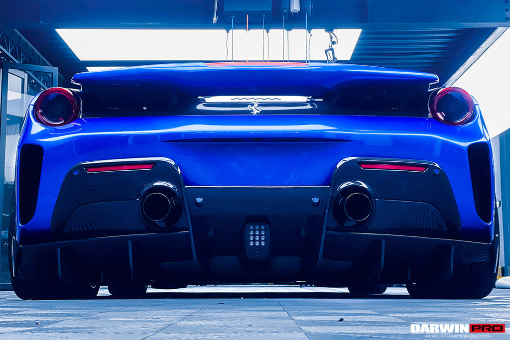 2015-2020 Ferrari 488 Spider Pista Style Rear Bumper & Wing