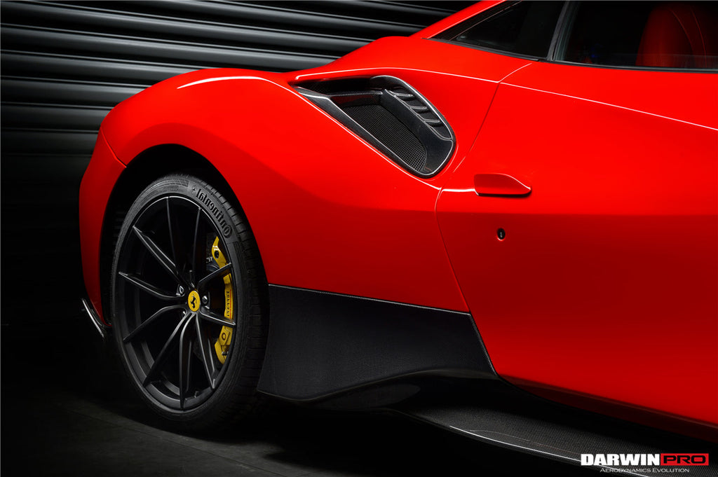 2015-2020 Ferrari 488 GTB & Spider Pista Style Quarter Panel Side Scoops