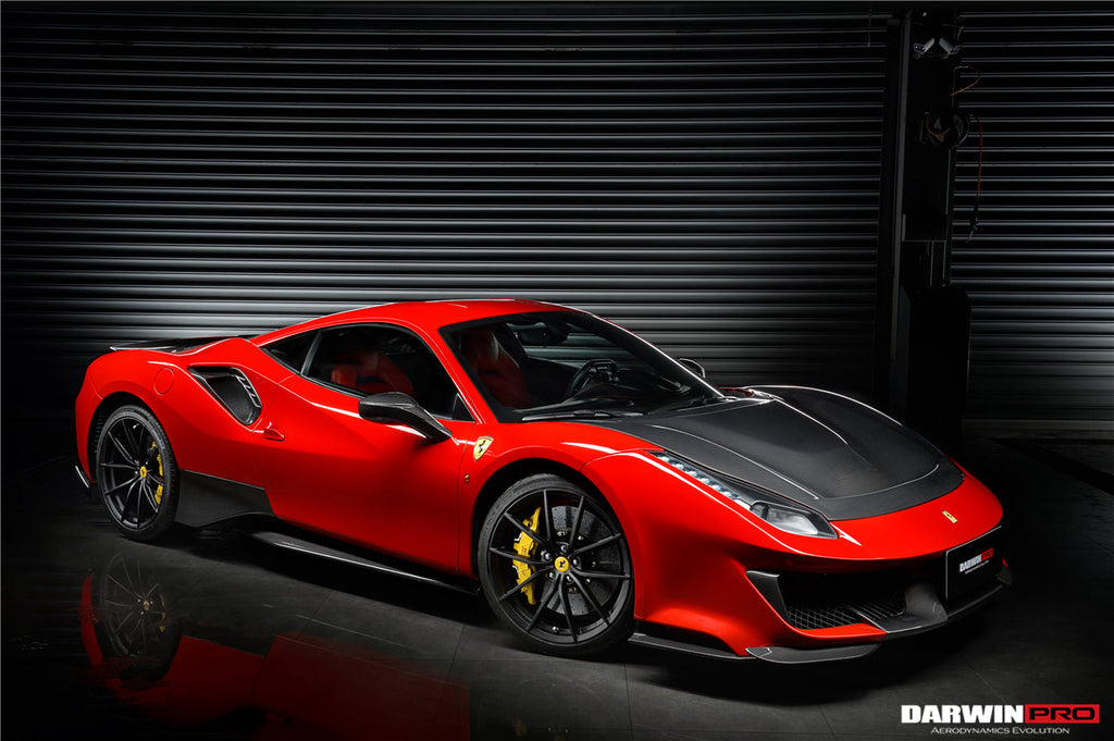 2015-2020 Ferrari 488 GTB & Spider Pista Style Side Skirts