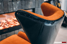 Load image into Gallery viewer, DARWINPRO CARBON FIBER CANYON ORANGE SUEDE LOUNGE CHAIR