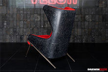 Load image into Gallery viewer, DARWINPRO CARBON FIBER CAYENNE RED SUEDE LOUNGE CHAIR