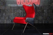 Load image into Gallery viewer, DARWINPRO CARBON FIBER CAYENNE RED SUEDE LOUNGE CHAIR