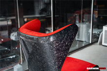 Load image into Gallery viewer, DARWINPRO CARBON FIBER CAYENNE RED SUEDE LOUNGE CHAIR