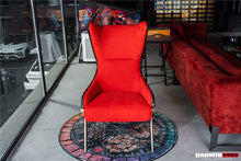 Load image into Gallery viewer, DARWINPRO CARBON FIBER CAYENNE RED SUEDE LOUNGE CHAIR