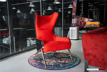 Load image into Gallery viewer, DARWINPRO CARBON FIBER CAYENNE RED SUEDE LOUNGE CHAIR
