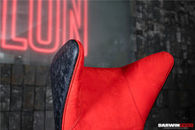 Load image into Gallery viewer, DARWINPRO CARBON FIBER CAYENNE RED SUEDE LOUNGE CHAIR