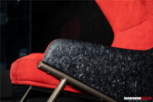 Load image into Gallery viewer, DARWINPRO CARBON FIBER CAYENNE RED SUEDE LOUNGE CHAIR