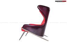 Load image into Gallery viewer, DARWINPRO CARBON FIBER CAYENNE RED SUEDE LOUNGE CHAIR