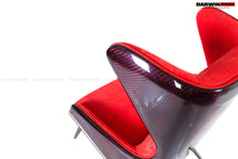 Load image into Gallery viewer, DARWINPRO CARBON FIBER CAYENNE RED SUEDE LOUNGE CHAIR