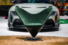 Load image into Gallery viewer, DARWINPRO CARBON FIBER HEART-SHAPED BRITISH GREEN SUEDE LOUNGE CHAIR