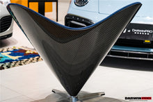 Load image into Gallery viewer, DARWINPRO CARBON FIBER HEART-SHAPED MARINE BLUE SUEDE LOUNGE CHAIR