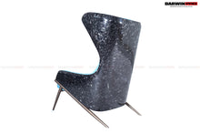 Load image into Gallery viewer, DARWINPRO CARBON FIBER LUNAR BLUE SUEDE LOUNGE CHAIR