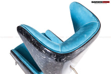 Load image into Gallery viewer, DARWINPRO CARBON FIBER LUNAR BLUE SUEDE LOUNGE CHAIR