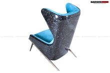Load image into Gallery viewer, DARWINPRO CARBON FIBER LUNAR BLUE SUEDE LOUNGE CHAIR