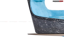 Load image into Gallery viewer, DARWINPRO CARBON FIBER LUNAR BLUE SUEDE LOUNGE CHAIR