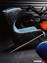 Load image into Gallery viewer, DARWINPRO CARBON FIBER LUNAR BLUE SUEDE LOUNGE CHAIR