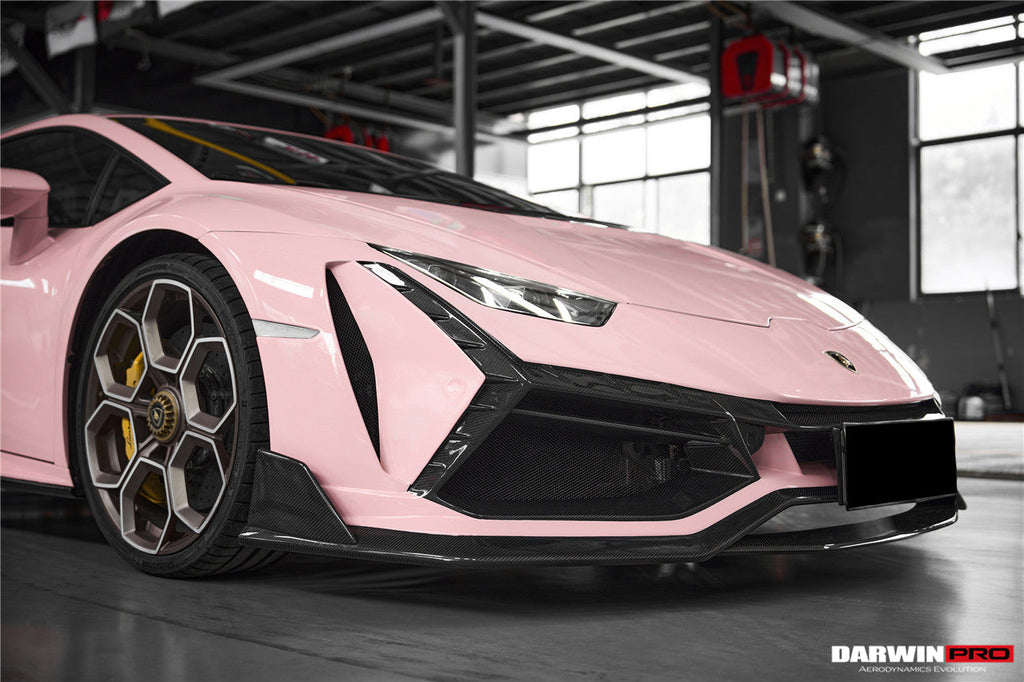DarwinPRO 2015-2025 Lamborghini Huracan LP610 & LP580 & EVO & Tecnica BKSSII Style Front Bumper