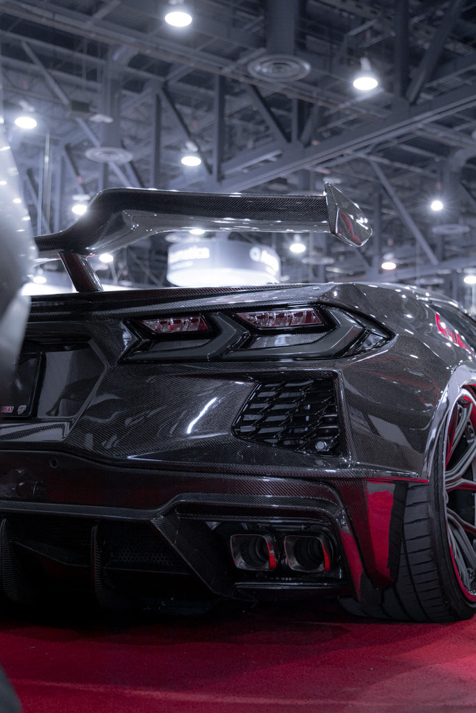 2020-2024 Corvette C8 Deluxe Wide Track Package Full Carbon Fiber Kit Bumper to Bumper