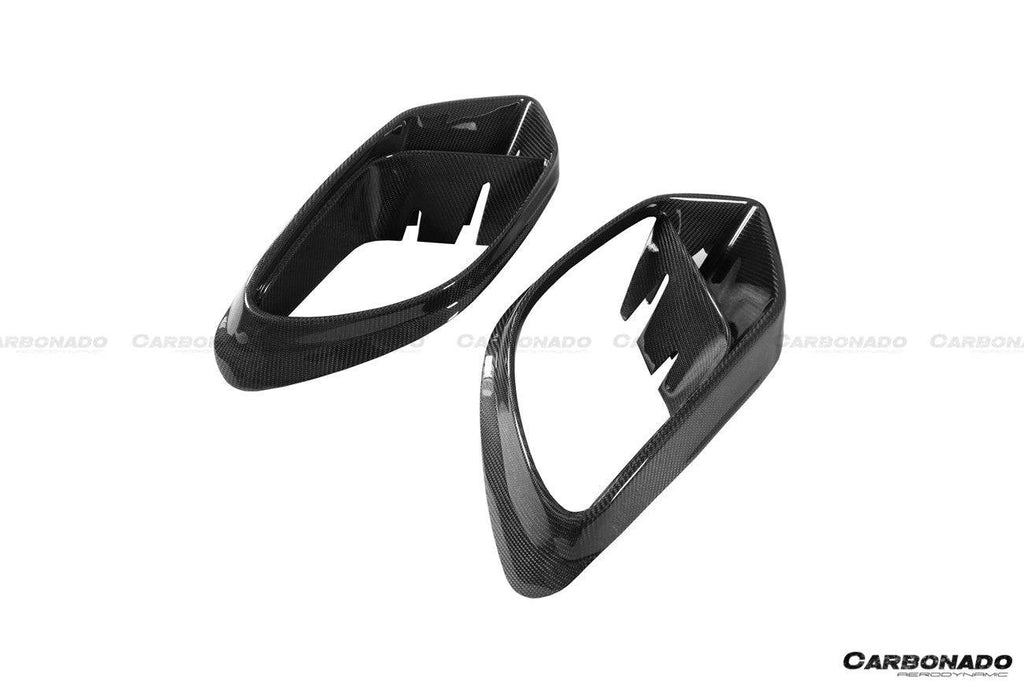 2019-2023 Mercedes Benz AMG GT63/S 4Door Coupe X290 BRS STYLE Carbon Fiber FRONT BUMPER Air Vents - Carbonado