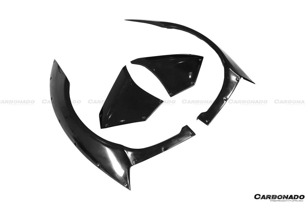 2011-2016 Lamborghini Aventador LP700 Coupe/Roadster DE Style Front Wide Fender Flares - Carbonado Aero
