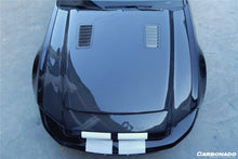 Load image into Gallery viewer, 2010-2014 Ford Mustang GT500 Black Momba BC1 Style Hood - Carbonado Aero