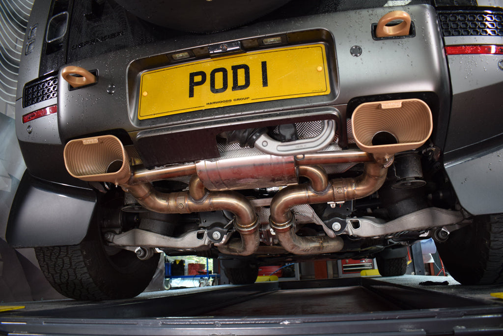 QuickSilver Land Rover Defender OCTA 110 P635 Sound Wave 3D Printed Tail-Pipes 2025+