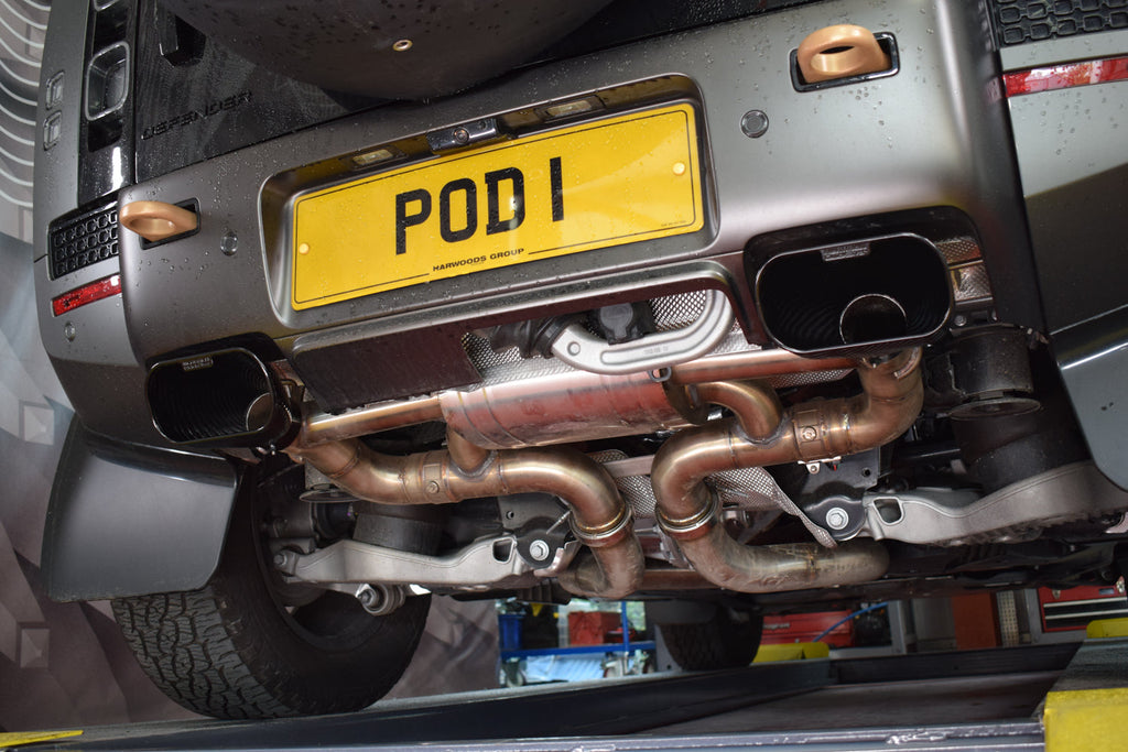 QuickSilver Land Rover Defender OCTA 110 P635 Sound Wave 3D Printed Tail-Pipes 2025+