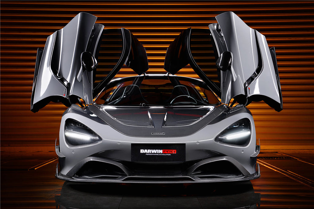 2017-2023 McLaren 720s Se²NWB Style Carbon Fiber Front Lip - DarwinPRO Aerodynamics