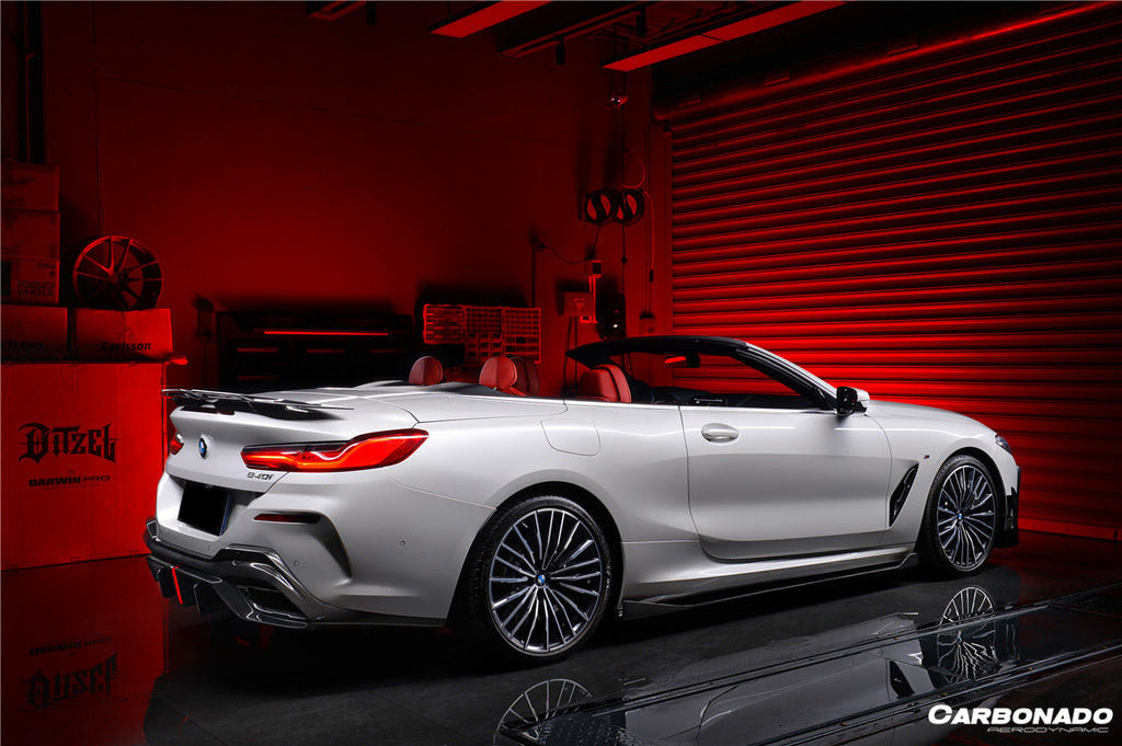 2018-2022 BMW 8 Series G14 Convertible/G15 Coupe/G16 4DR-Gran Coupe 840/850 IMP Style Carbon Fiber Rear Diffuser - Carbonado Aero