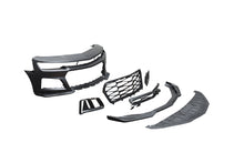 Load image into Gallery viewer, 2010-2015 Chevy Camaro ZL1 Front Bumper Conversion 7pcs Full Kit Flat BLK Body Kit