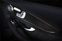 Load image into Gallery viewer, 2015-2021 Mercedes Benz W205 C63 S AMG Sedan Dry Carbon Fiber Interior Door Panel Trim Cover Strip - Carbonado