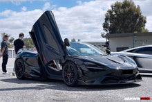 Load image into Gallery viewer, 2017-2023 McLaren 720s Se²NWB Style Carbon Fiber Front Bumper Canards