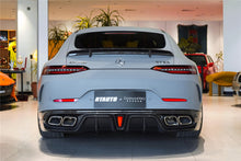 Load image into Gallery viewer, DarwinPRO 2019-2024 Mercedes Benz AMG GT50 GT53 GT43 4Door Coupe X290 IMP Performance Rear Diffuser With Reflector Panels &amp; Exhaust tips