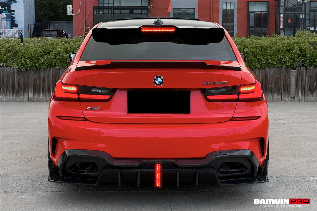2019-2022 BMW 3 Series G20  G28 BKSS Style Carbon Fiber Rear Diffuser