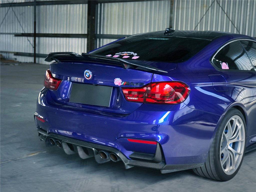 2014-2020 BMW M4 F82 Coupe BKSS Style Carbon Fiber Trunk Spoiler Wing - DarwinPRO Aerodynamics