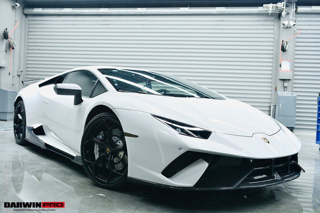 2015-2025 Lamborghini Huracan LP610 & LP580 & EVO & Tecnica BKSS Style Partial Carbon Front Bumper with Lip