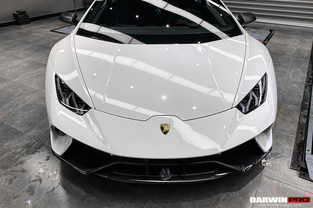 2015-2025 Lamborghini Huracan LP610 & LP580 & EVO & Tecnica BKSS Style Partial Carbon Front Bumper with Lip