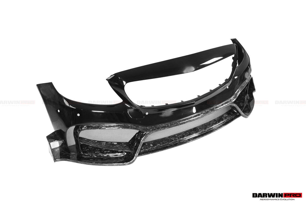 2015-2021 Mercedes Benz W205 C63 S AMG Sedan IMP Performance Partial Carbon Fiber front bumper - DarwinPRO Aerodynamics