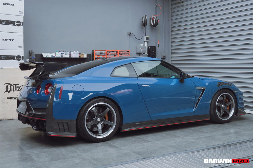 2008-2024 Nissan GTR R35 CBA DBA EBA 2024-Nismo Style Part Carbon Fiber Rear Bumper With Black Light