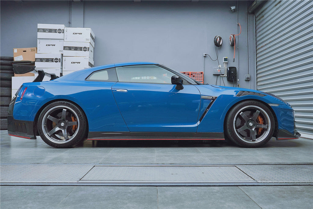 2008-2024 Nissan GTR R35 CBA & DBA & EBA 2024-Nismo Style Carbon Fiber Side Skirts