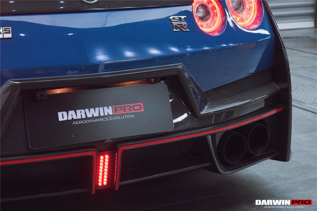 2008-2024 Nissan GTR R35 CBA DBA EBA 2024-Nismo Style Part Carbon Fiber Rear Bumper With Black Light