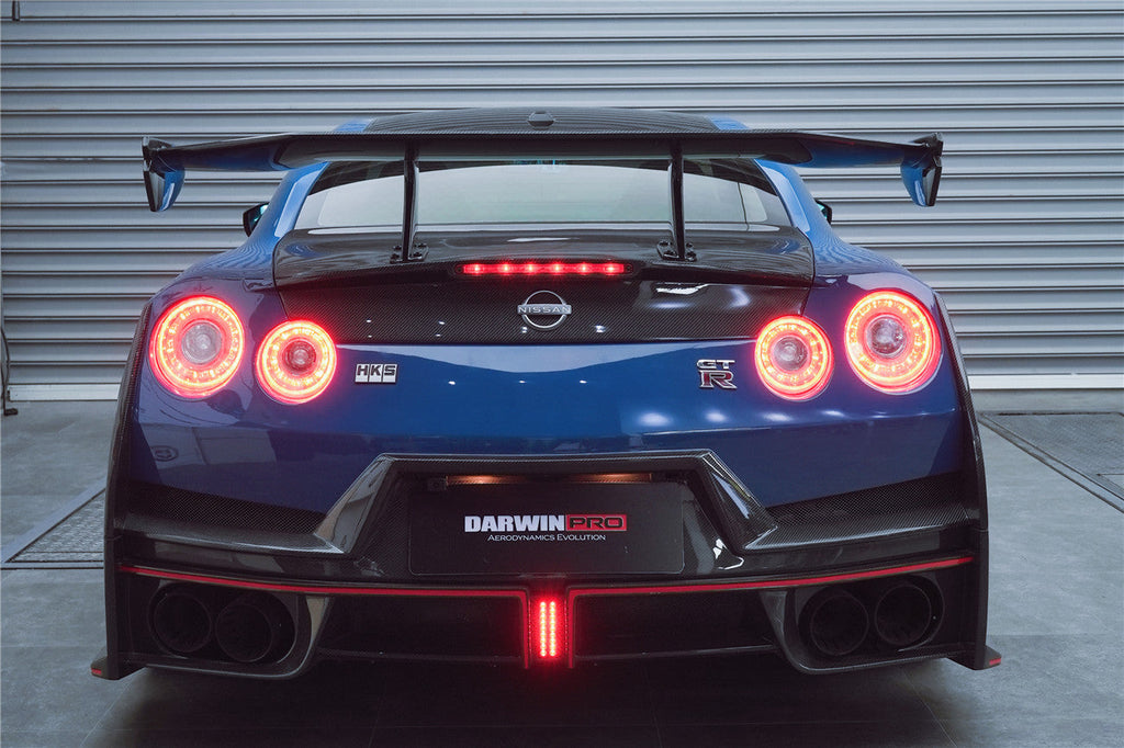 2008-2024 Nissan GTR R35 CBA DBA EBA 2024-Nismo Style Part Carbon Fiber Rear Bumper With Black Light