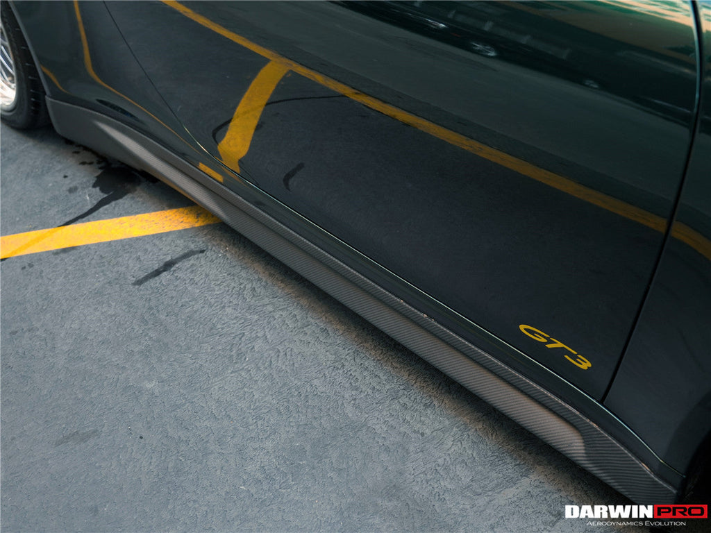 DarwinPRO 2017-2019 Porsche 911 991.2 GT3 Only BKSS Style Carbon Fiber Side Skirts