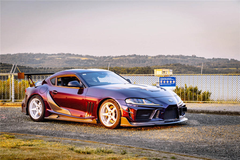 2019-UP Toyota GR Supra (J29 & DB) A90 A91 BKSSII Style Part Carbon Fiber Side Skirts & Fender - DarwinPRO Aerodynamics