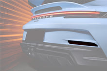 Load image into Gallery viewer, 2019-2024 Porsche 911 992 Carrera &amp; S &amp; 4 &amp; 4S &amp; Targa &amp; Cabriolet GT3 Style Rear Bumper Red Reflector Panels - Carbonado